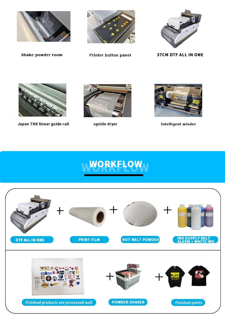 Рабочий процесс принтера A3 dtf все в одном