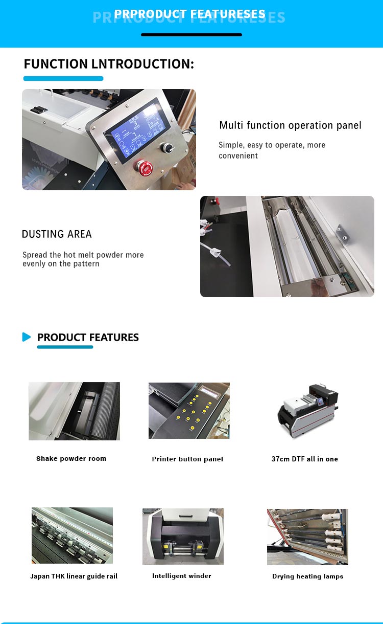 Преимущество принтера A3 dtf все в одном