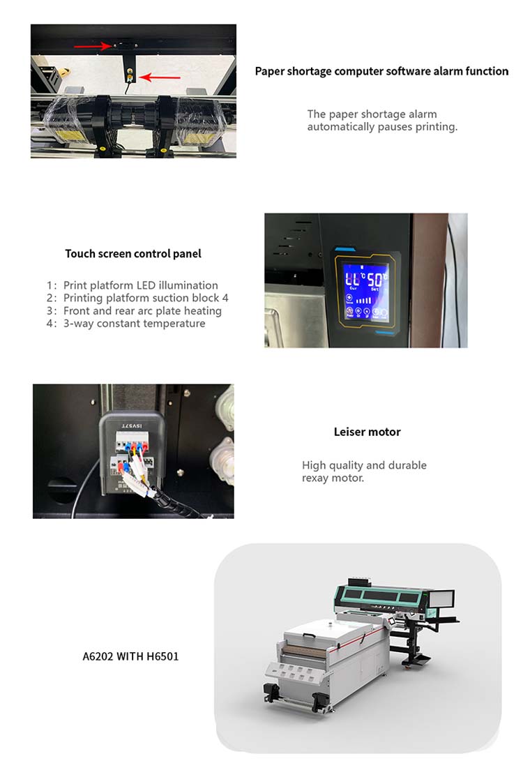 Деталь четырехголовочного принтера dtf